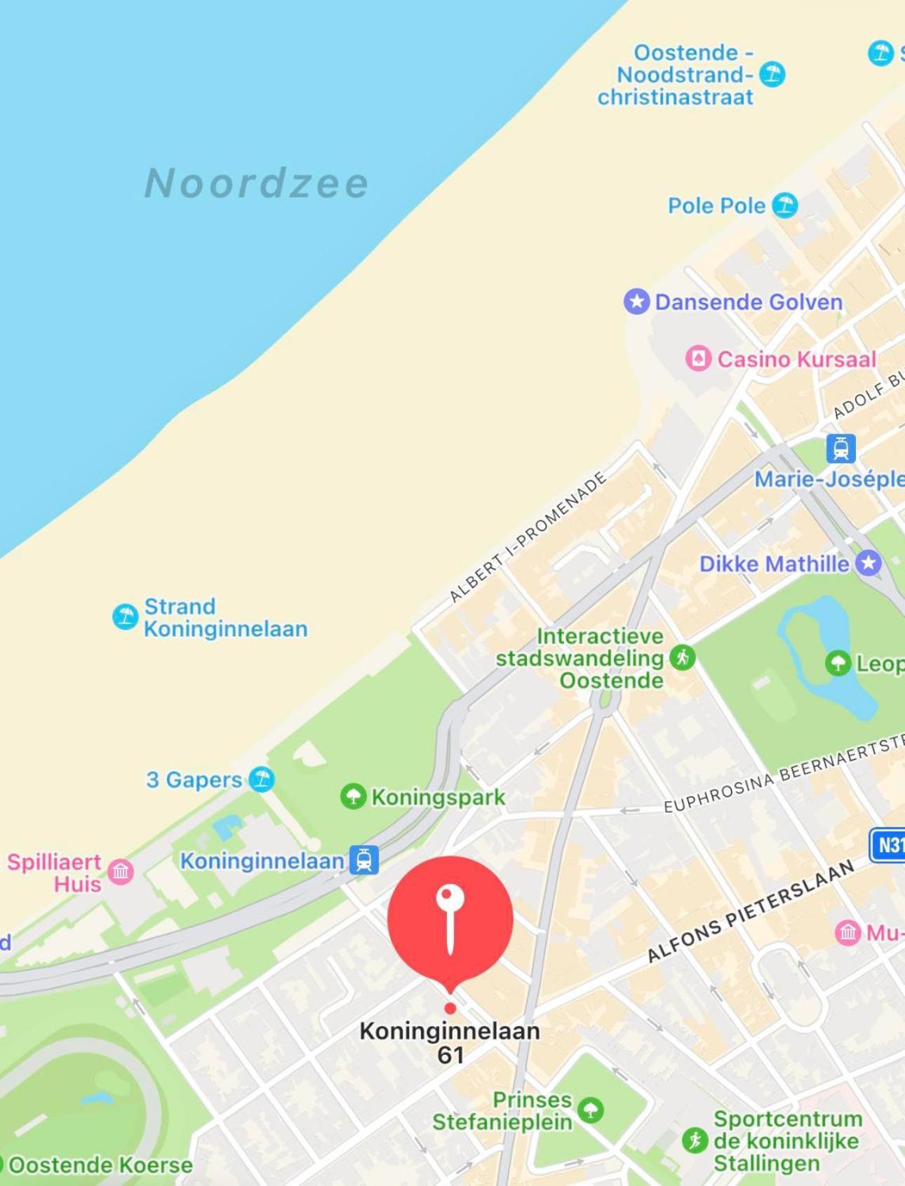 Studio F - 2 Personen - Op 250M Van De Zee أوستيند المظهر الخارجي الصورة